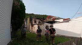 3rd alarm Rowhome fire Ashland, PA