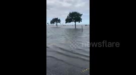 Louisiana coastal area flooded due to Hurricane Sally storm surges