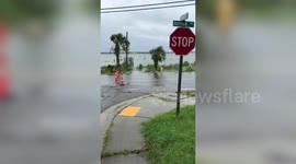 Strong winds in Mississippi as Hurricane Sally approaches Gulf Coast