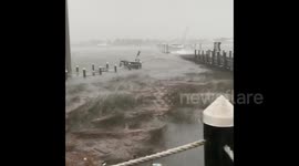 Alabama marina flooded as Hurricane Sally approaches US