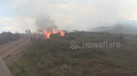 Firefighters battle series of wildfires across northwest Spain