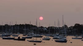 Wildfire Smoke Over Marblehead Massachusetts