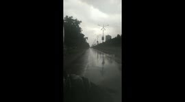 Heavy Raining in city