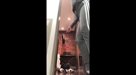 Circus Artist Doorway Stretching Didnt Go As Planned