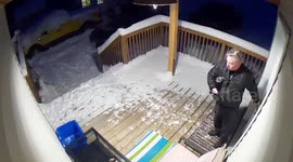 Guy Slipped At The Stair While Talking To Alexa