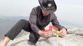 Balance Art Using Rocky Byun Balancing Edu Tool On Bukhan Mountain