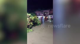 Flash floods swamp homes after heavy rain in Thailand