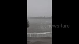 US: Barge, Yachts Wash Ashore In Pensacola As Hurricane Sally Lashes Florida