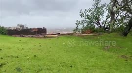 US: Barge, Yachts Wash Ashore In Pensacola As Hurricane Sally Lashes Florida 4