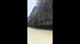 Big lagoon in Palawan, Philippines