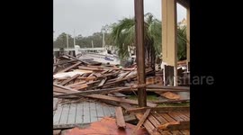 US: Docks Along Alabama Coast Sustain Heavy Damage From Hurricane Sally 2