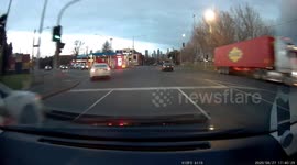 Tree Attacks Innocent Car  Dashcam POV