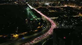 Traffic Jams During Mexican Independence Day Celebrations In Chicago