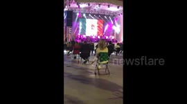Mexicans attend social distancing event to mark Independence Day.