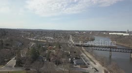 Tracking Aerial Footage of Moving Train