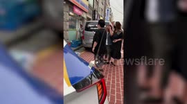 Furious customer 'rams grocery shop in his car after parcel went missing'