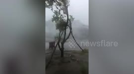 Strong winds and heavy rain as Typhoon Noul slams into central Vietnam