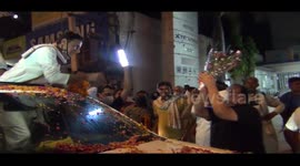 Congress workers celebrated Randeep Surjewala's  reception in kaithal