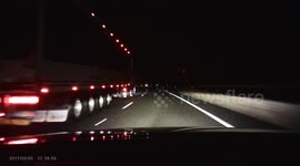 Dashcam catches driver narrowly avoiding dangerous collision at 110km/h