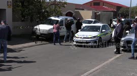 South Africa's police minister visits home of murdered organised crime detective
