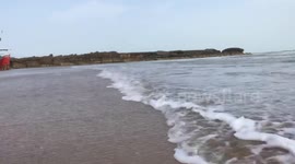 Gadani Beach Waves Balochistan, Pakistan