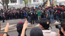 Thai protesters confront police at country's Grand Palace to demand reforms