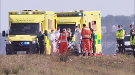 Beach incident involving two Air Ambulances on hot day in Kent, UK