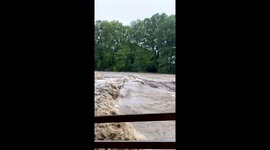 Watch as severe flooding hits Hérault and Gard departments in France
