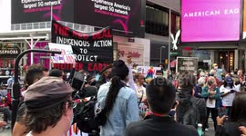 Dozens join climate and racial justice march in New York City