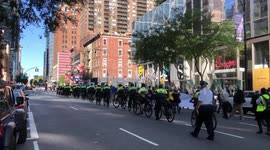 Dozens join climate and racial justice march in New York City