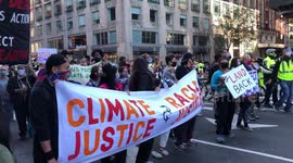 Dozens join climate and racial justice march in New York City