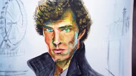 Indian artist creates stunning portrait of Benedict Cumberbatch as 'Sherlock'