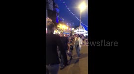 Social distancing ignored as crowds gather in Blackpool for light show