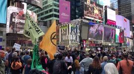Dozens join climate and racial justice march in New York City
