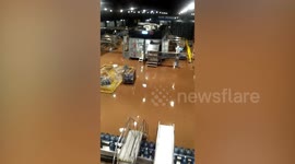 Indonesia floods hit water processing plant