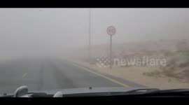 Dense foggy weather in Dubai Today