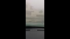Foggy wether condition in dubai