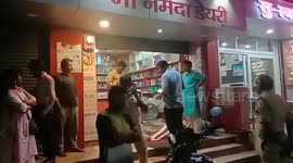 Dairy shop owned by political leader looted in central India