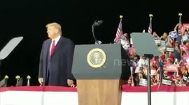 Watch the moment President Trump dances to The Village People hit 'YMCA' at Ohio rally