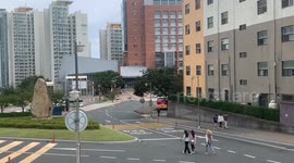 Empty campus with strict checking system in South Korean after new coronavirus cases found in university