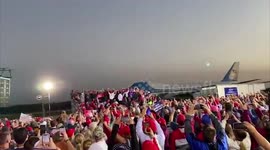 Jam-Packed Crowd Welcomes Trump At Toledo Airport For Swanton, OH Campaign Rally