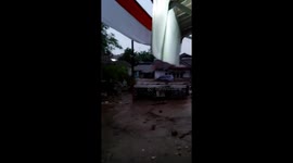 Cars swept away as heavy rainfall causes flash floods in Indonesia's West Java