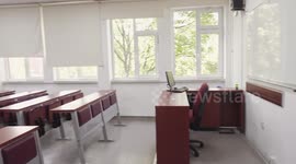 Lecture halls are empty because schools has shut down during the pandemic