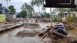 Flash Floods Hit in Sukabumi, West Java, Indonesia