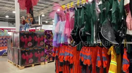 Costco in London's Wembley selling Halloween merchandise in September