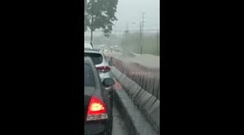 Major Flooding on the Western Main Road, Cocorite, Trinidad