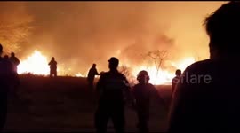 Forest fires rip through central Argentina causing evacuation orders