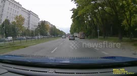 Cars near miss