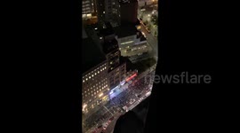 An aerial view of New York's protests following Breonna Taylor decision