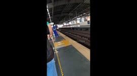Train and commuters